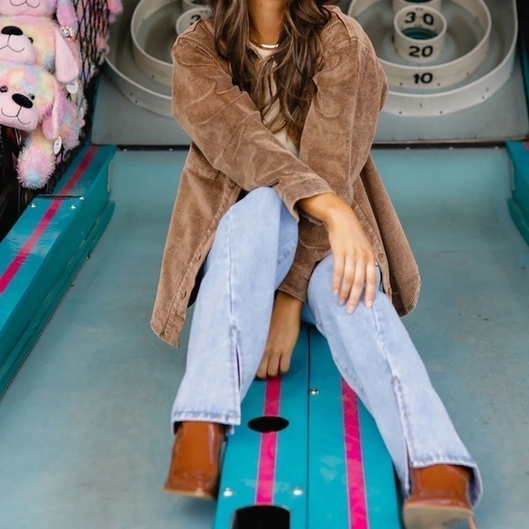 Kittenish Corduroy Button Up Jacket Shacket - Picture 7 of 14